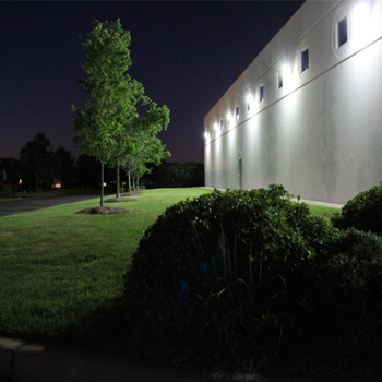 outdoor spotlight with outlet