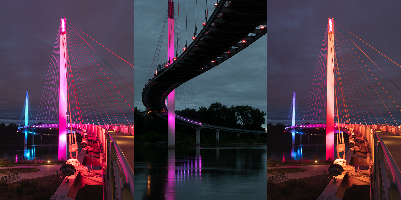 outdoor coloured spotlights