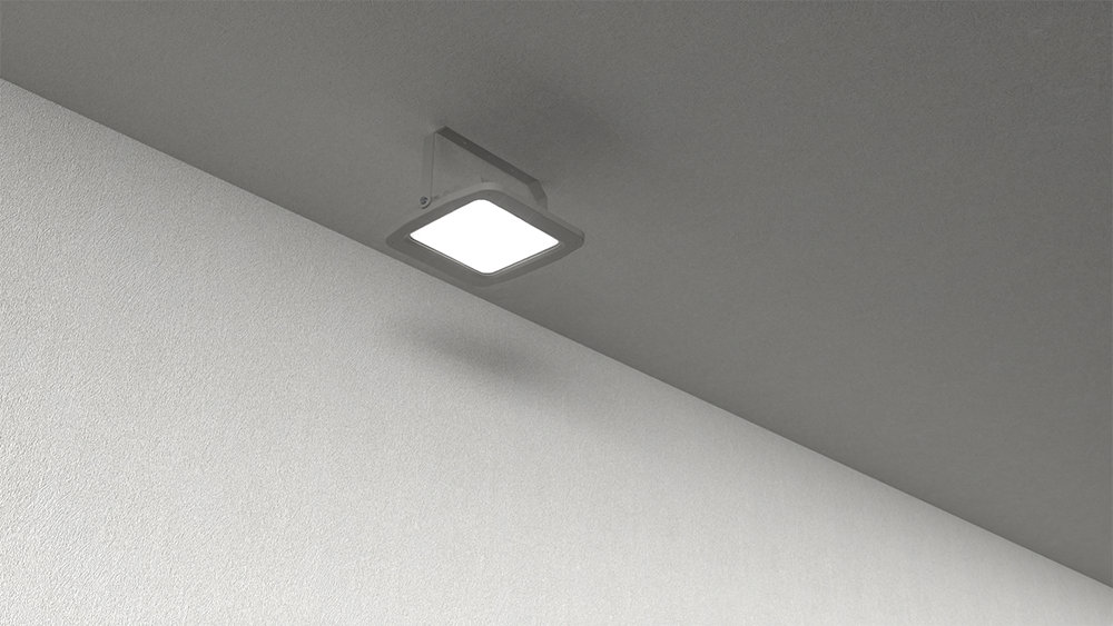 flood light with outlet