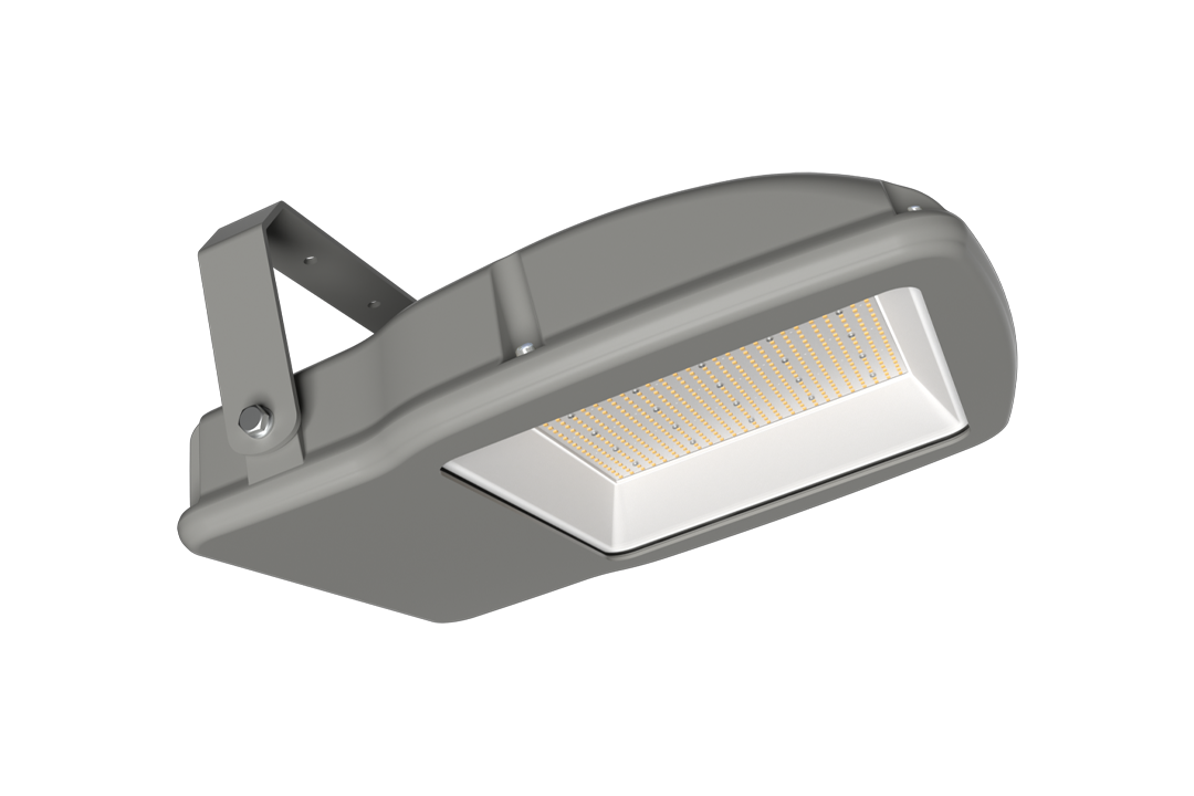 outdoor floodlight with outlet