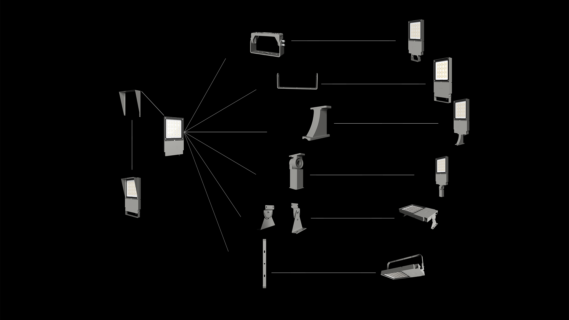 designer flood lights