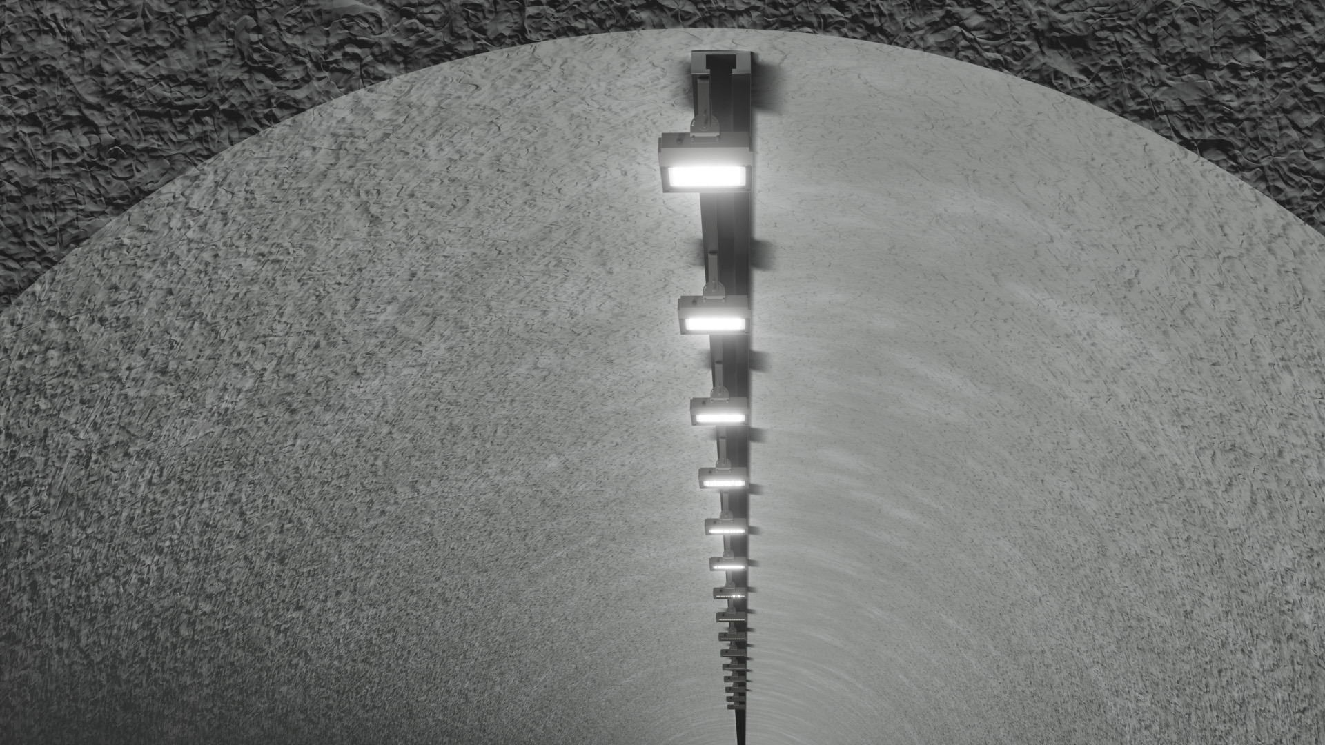 top mounting tunnel light