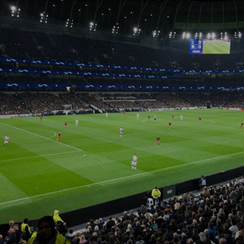 football stadium with lights