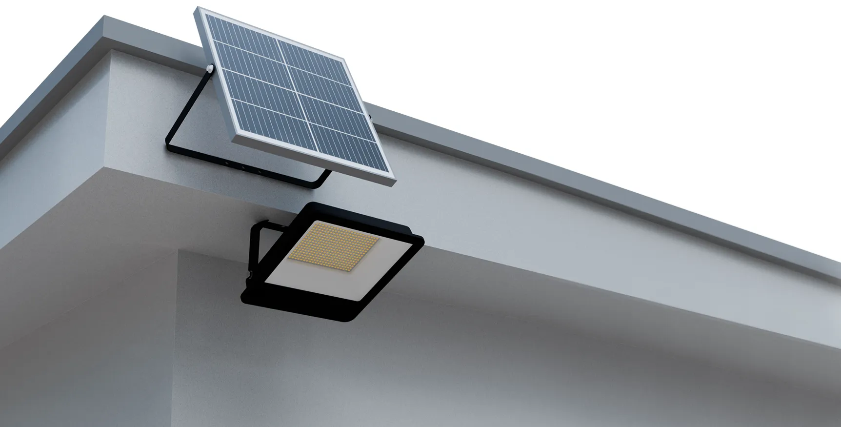 motion activated solar flood light