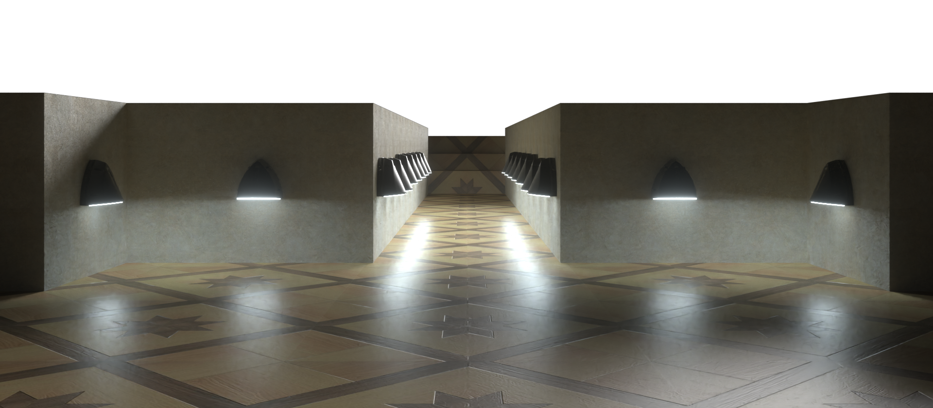 curved outdoor wall light