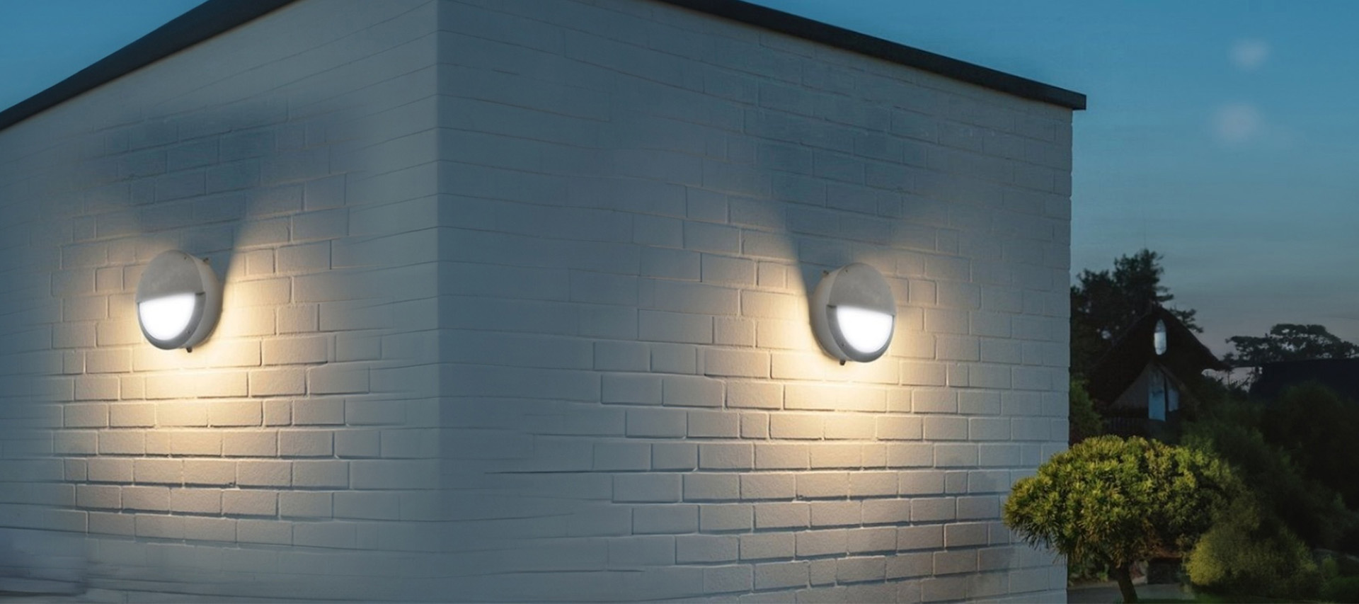 pir garden wall light