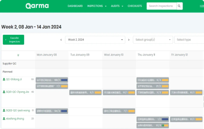 Planning & scheduling for inspector
